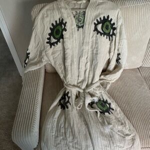 Boho evil eye robe